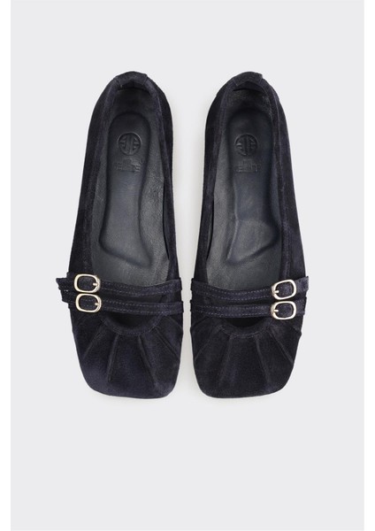 Lacivert Deri Kadın Günlük Ayakkabı fırsatları