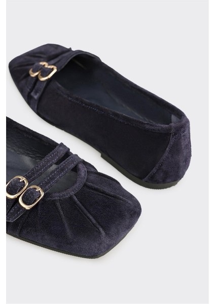 Lacivert Deri Kadın Günlük Ayakkabı indirimleri