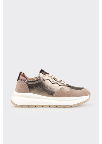 Vizon Deri Kadın Spor Ayakkabı