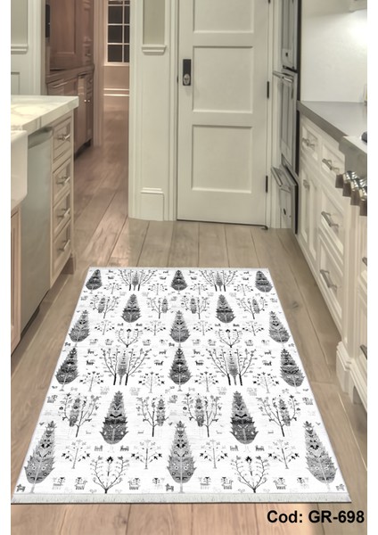 Pamuk Dokuma Taban Kaymaz Yıkanabilir Modern Desenli Mutfak Için Mutfak Halısı fiyatları