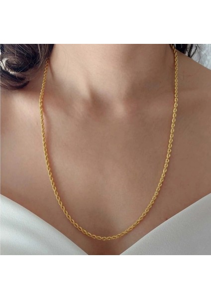 Çelik Halat Burgu Kalın Zincir 60CM