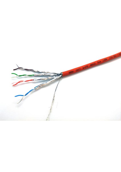 Cat7 100 Metre S/ftp Iç Mekan Data Kablosu Turuncu