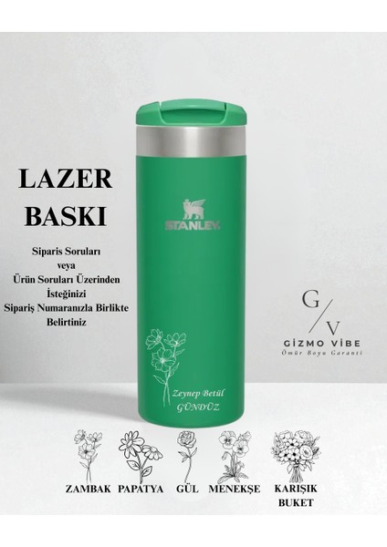 Kişiselleştirilebilir The Aerolight Transit Mug 0.47 Lt / 16 Oz Koyu Yeşil