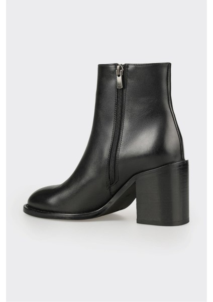 Siyah Deri Kadın Klasik Bot modelleri