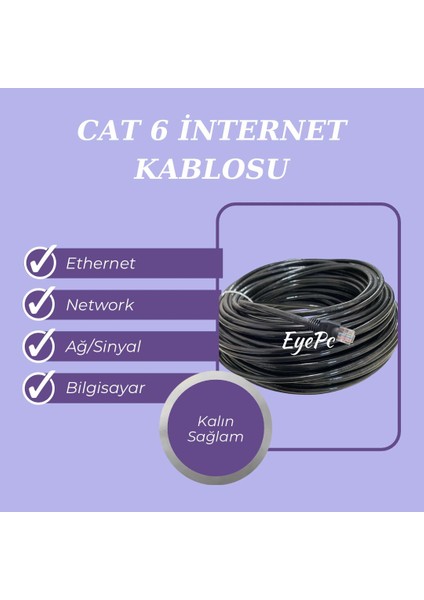 120 Metre Internet , Cat6 , Dış Mekan Ethernet Kablosu, 23 Awg Kalın , Sağlam Ağ Kablo, Uzun Internet Kablosu, Gigabit Network , 120M Kablo, Dış Ortam I fırsatları