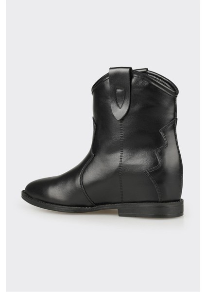 Siyah Deri Kadın Western Bot modelleri