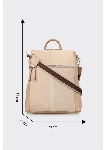 Bej Kadın Sırt Çantası