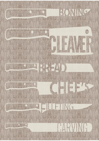 Pamuk Dokuma Taban Kaymaz Yıkanabilir Modern Desenli Mutfak Için Mutfak Halısı