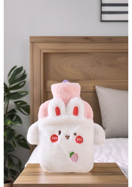 Sevimli Tavşan Figürlü Sıcak Su Torbası – Peluş Eldivenli, 500 ml modelleri