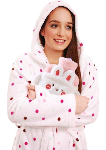 Sevimli Tavşan Figürlü Sıcak Su Torbası – Peluş Eldivenli, 500 ml fırsatları