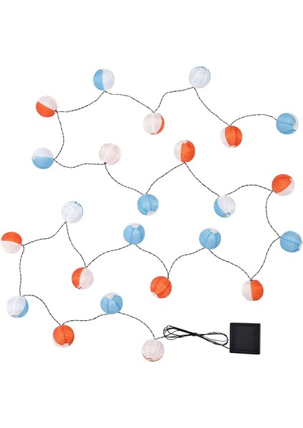 Solvınden Aydınlatma Zinciri, Çok Renkli, 7 M, 24'lü