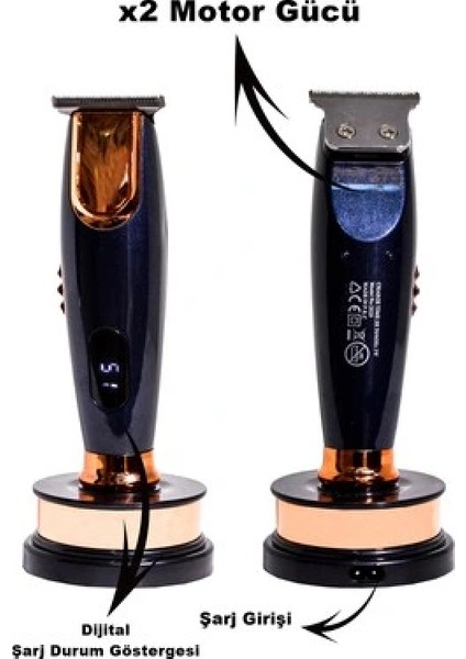 Dijital Göstergeli Profesyonel Tıraş Makinesi (4887) modelleri