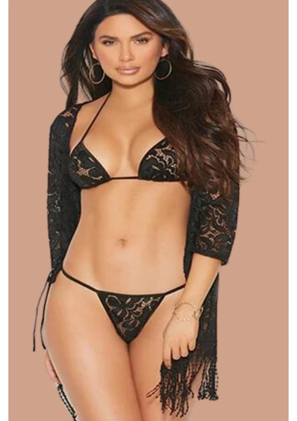 Tül Işlemeli Sütyen Külot Takımı fiyatları