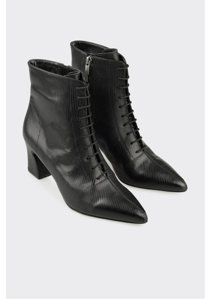 Siyah Deri Kadın Klasik Bot fiyatları
