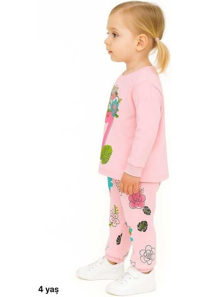 Pudra Pembe Flamingo 4-6 Yaş Çocuk Alt Üst Takım fiyatları