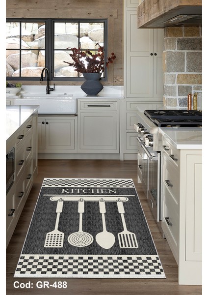 Pamuk Dokuma Taban Kaymaz Yıkanabilir Modern Desenli Mutfak Için Mutfak Halısı fiyatları