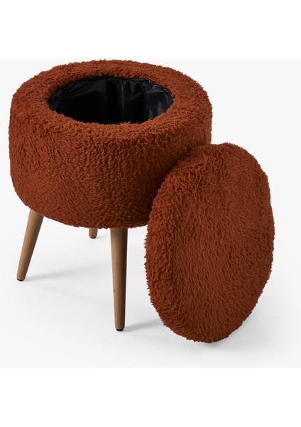 Teddy Bench ve Puff Seti Kiremit Renk indirimleri