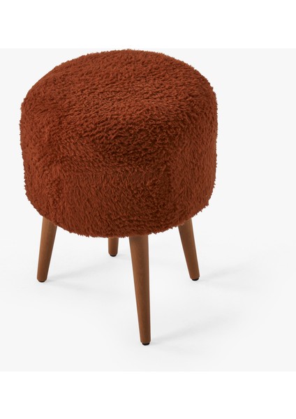 Teddy Bench ve Puff Seti Kiremit Renk