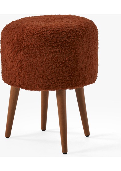 Teddy Bench ve Puff Seti Kiremit Renk