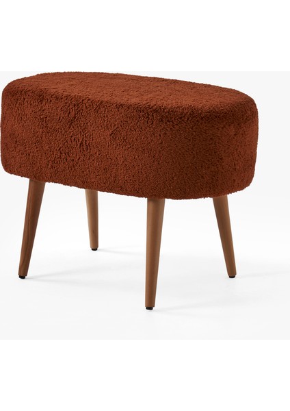 Teddy Bench ve Puff Seti Kiremit Renk