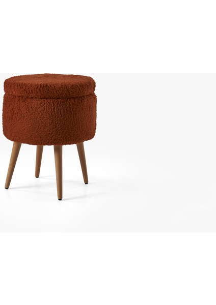Teddy Bench ve Puff Seti Kiremit Renk