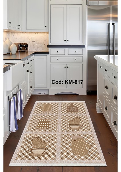 Pamuk Dokuma Taban Kaymaz Yıkanabilir Modern Desenli Mutfak Için Mutfak Halısı fiyatları