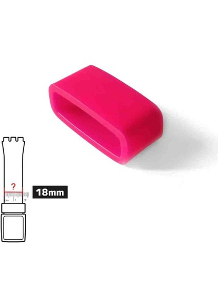 18MM Saat Plastik Silikon Kordon Tutucu Kayış Köprüsü Halka Askı fiyatları