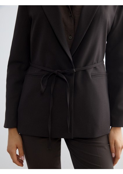 Yeni Sezon Beli Kuşaklı Kadın Blazer Ceket modelleri
