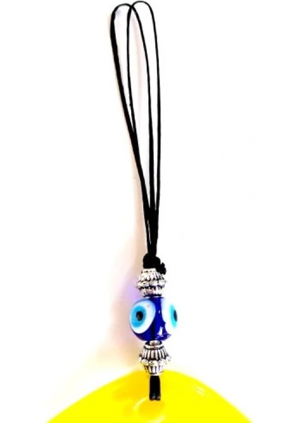 Mavi Nazar Boncuklu Sarı Renk Nazar Boncuklu Damla Desen El Yapımı Duvar Süsü Hediyelik Eşya fiyatları