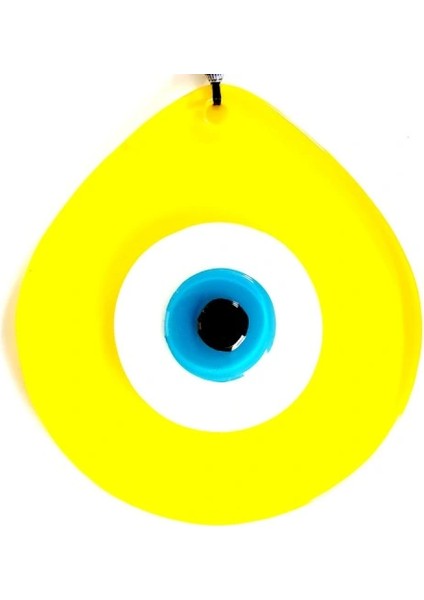 Mavi Nazar Boncuklu Sarı Renk Nazar Boncuklu Damla Desen El Yapımı Duvar Süsü Hediyelik Eşya modelleri