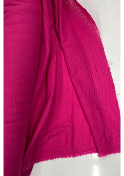 Çok Amaçlı Müslin Pamuklu Bebek Örtü ve Battaniye Kumaşı Müslin Bez Fuşya 73