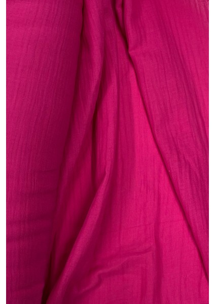 Çok Amaçlı Müslin Pamuklu Bebek Örtü ve Battaniye Kumaşı Müslin Bez Fuşya 73 fiyatları