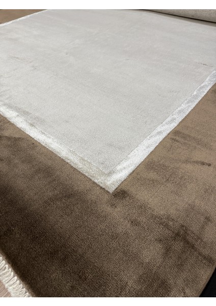 Overdye 601 Vizon Doğal Bambu Viskon Halı fırsatları