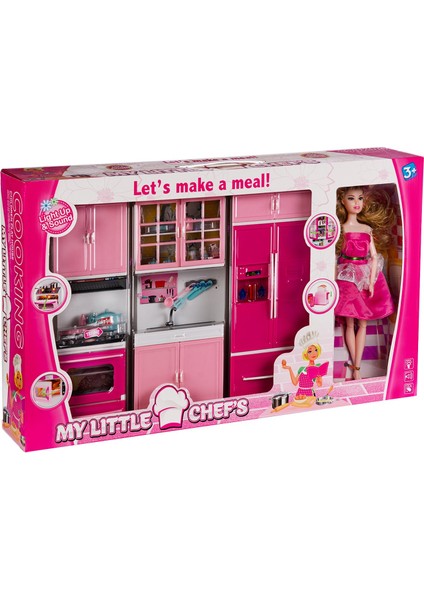 My Little Chefs Bebekli Işıklı ve Sesli Dört Sıra Mutfak Seti | Eğitici Oyun Seti | 3+ Yaş Rol Oyun fiyatları