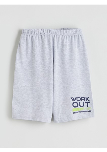 Yeni Sezon Beli Lastikli Erkek Çocuk Pijama Şort