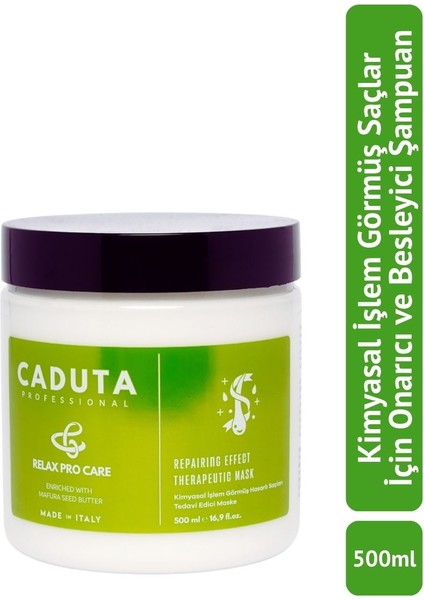 Kimyasal Işlem Görmüş ve Yıpranmış Saçlar Için Onarıcı ve Güçlendirici Bakım Maskesi 500ML