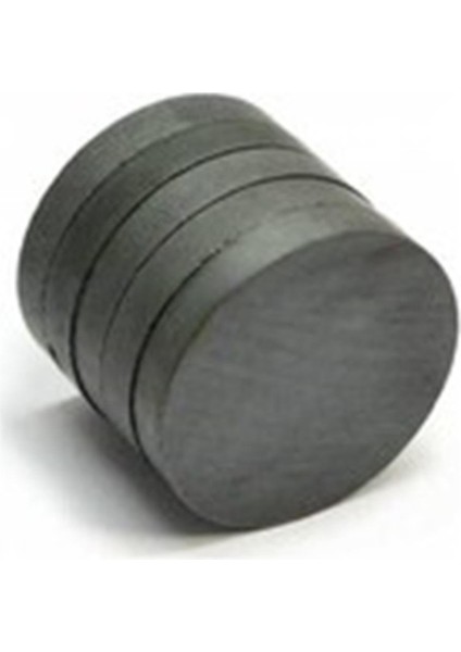 Ferrit Mıknatıs Oxit Magnet Çap 10 mm Kalınlık 3 mm Yuvarlak Kömür 2000 Adet