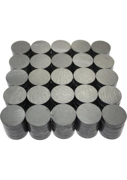 Ferrit Mıknatıs Oxit Magnet Çap 10 mm Kalınlık 3 mm Yuvarlak Kömür 2000 Adet indirimleri