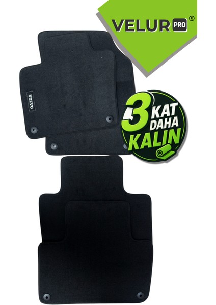 Volvo Xc 90 2016 Sonrası Araca Özel Halı Oto Paspas Velur Paspas