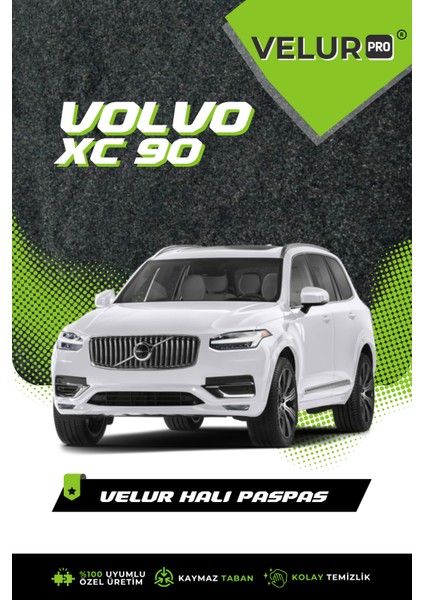 Volvo Xc 90 2016 Sonrası Araca Özel Halı Oto Paspas Velur Paspas modelleri