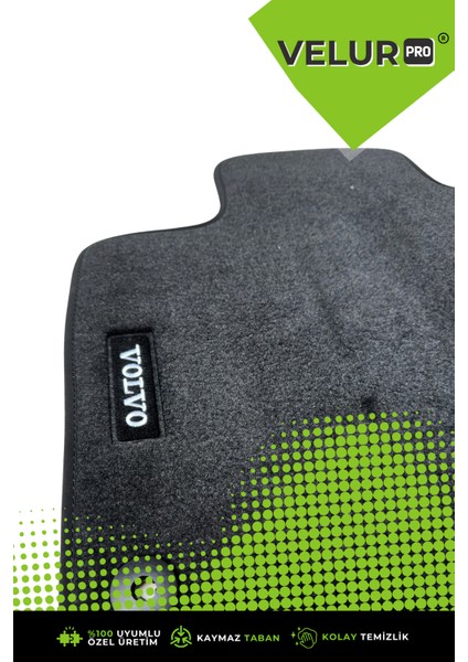 Volvo Xc 90 2016 Sonrası Araca Özel Halı Oto Paspas Velur Paspas indirimleri