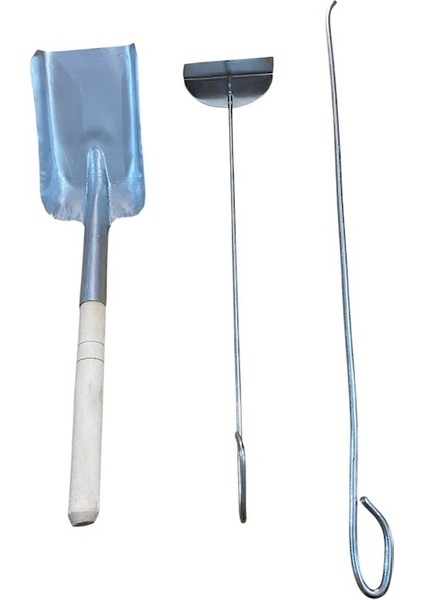 Şömine Seti, Gelberi, Karıştırıcı, Kürek Köz Küreği , 3' Lü Set