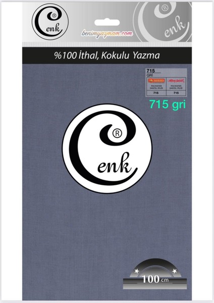 3001 Cenk 100 cm Düz Poşetli Yazma