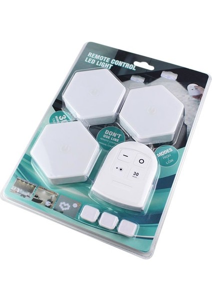 MX-359 Üçlü Altıgen Kumandalı Pilli Dokunmatik Tezgah Altı LED Aydınlatma modelleri