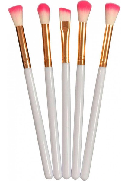 Profesyonel 5'li Makyaj Fırça Seti Beyaz