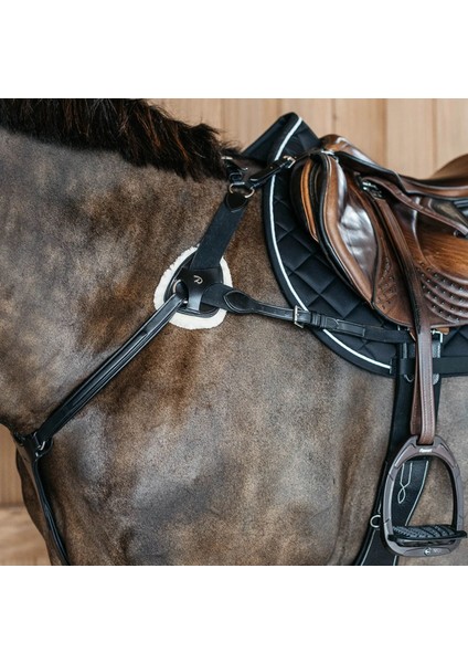 New Englis 5-Point Elastic Breastplate Black / Siyah 5-Nokta At Göğüsliğü