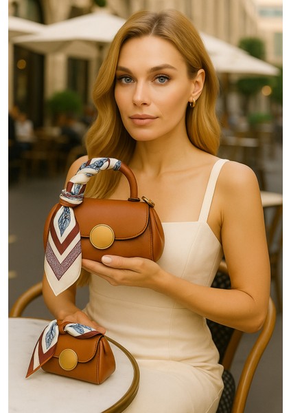 Kadın Şal Detaylı Mini Omuz ve El Çantası fiyatları