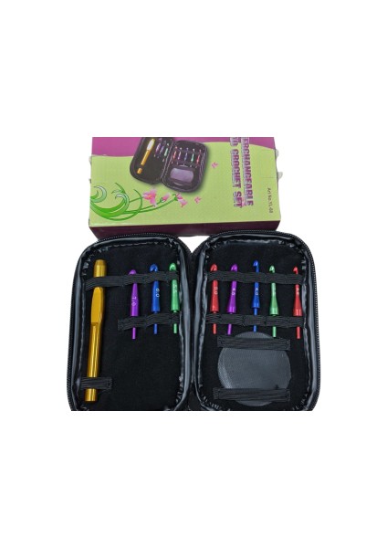 Ucu Değiştirilebilir Yün Tığ Set 9 Adet