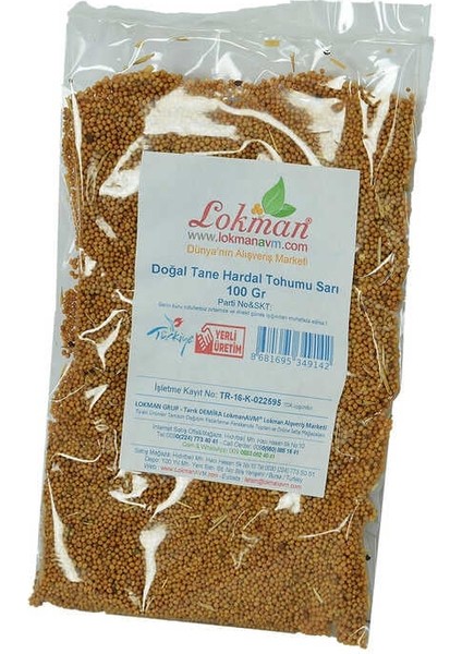 Hardal Tohumu Tane Doğal Sarı 100 gr Paket fırsatları