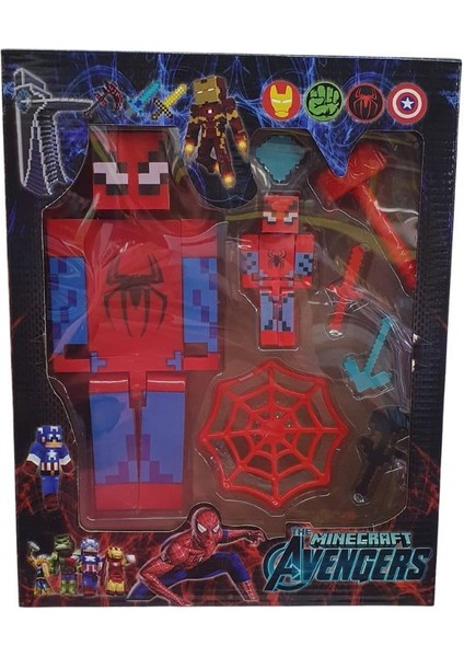 Minecraft Dev Spider-Man Figür ve Aksesuarları